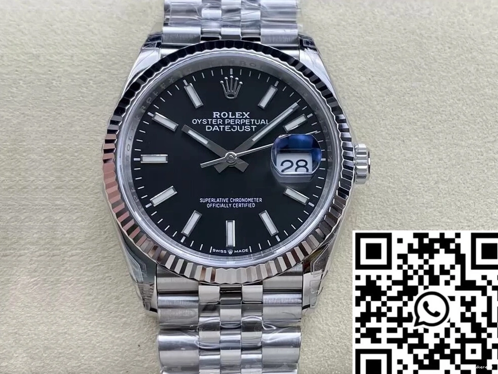 Stainless VS 36MM Steel Factory Rolex M126234-0015 Datejust 687 Vibrant 0707